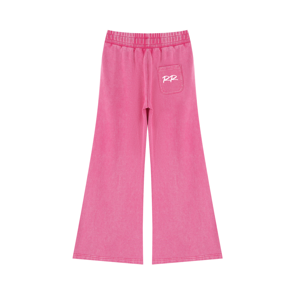 “Sweet girl” Women’s Mineral Wash Flared Leg Sweatpants