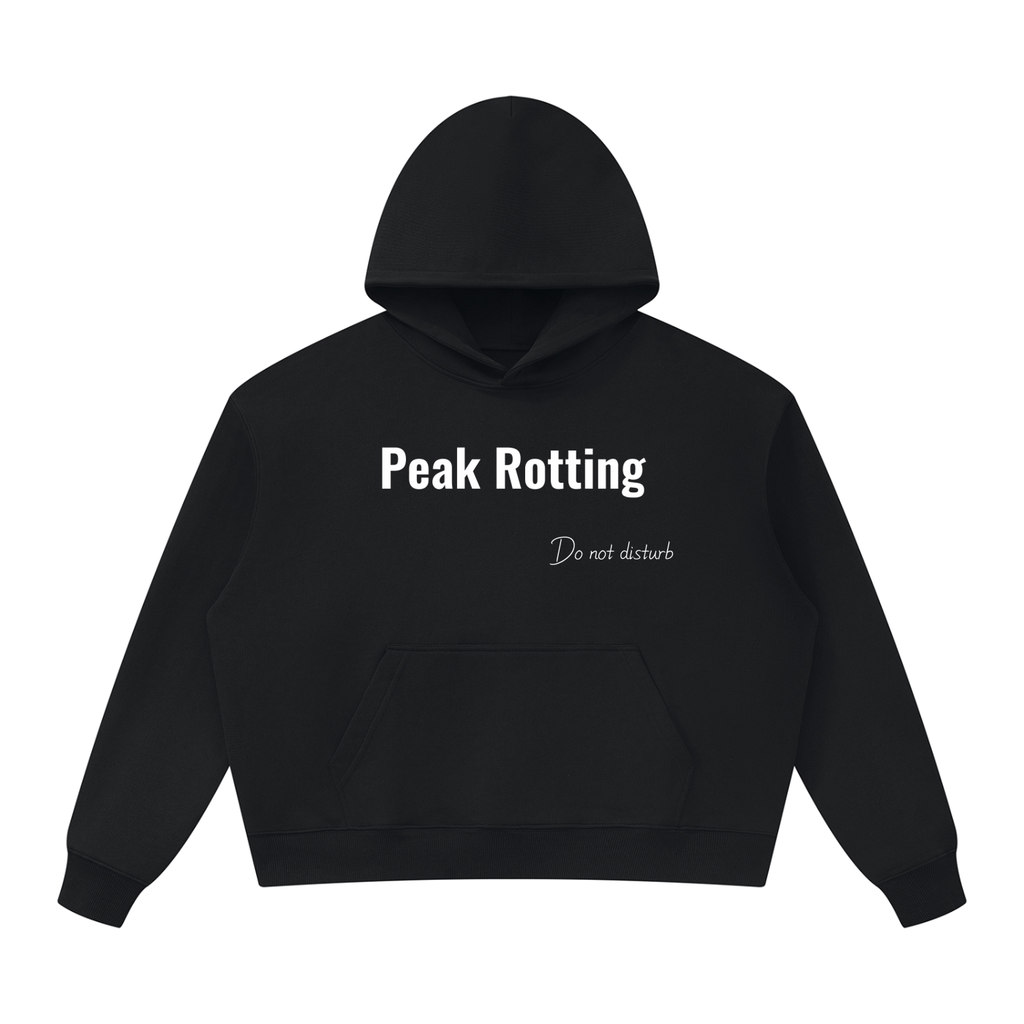 "Peak Rotting... dnd" Unisex Oversized Heavyweight Hoodie