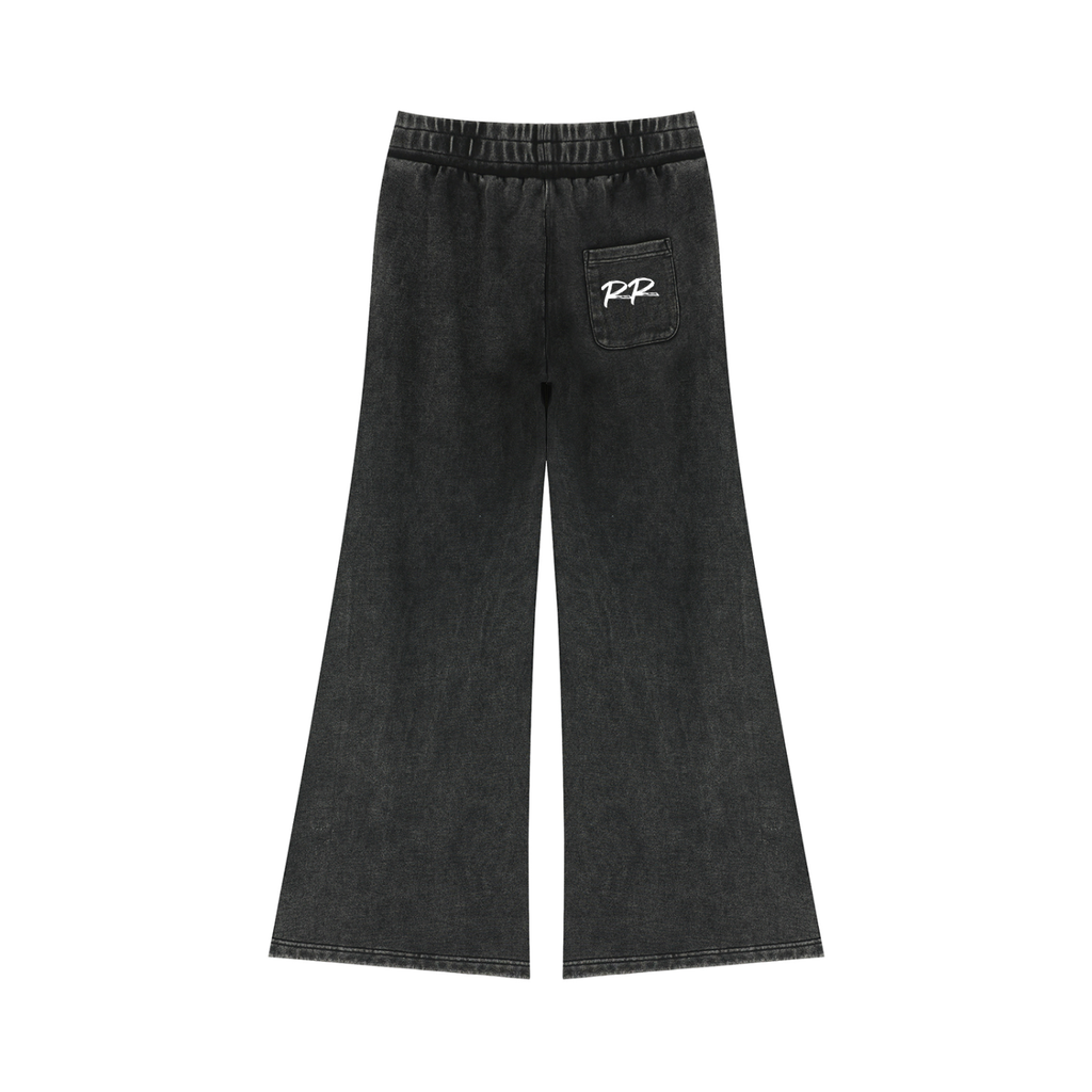 “Sweet girl” Women’s Mineral Wash Flared Leg Sweatpants
