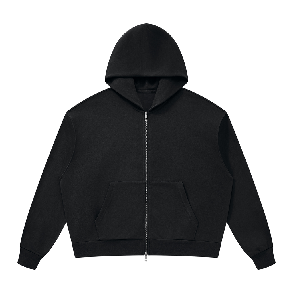 "Probably headed somewhere I shouldnt be" Unisex Drop Shoulder Full Zip Hoodie